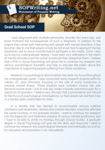 Statement of Purpose Graduate School Sample