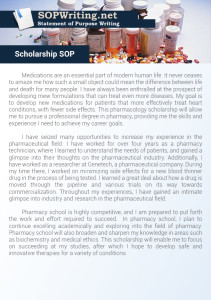 Statement of Purpose Scholarship Sample