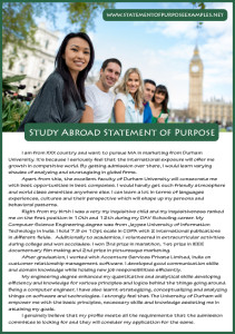 statement of purpose study abroad sample